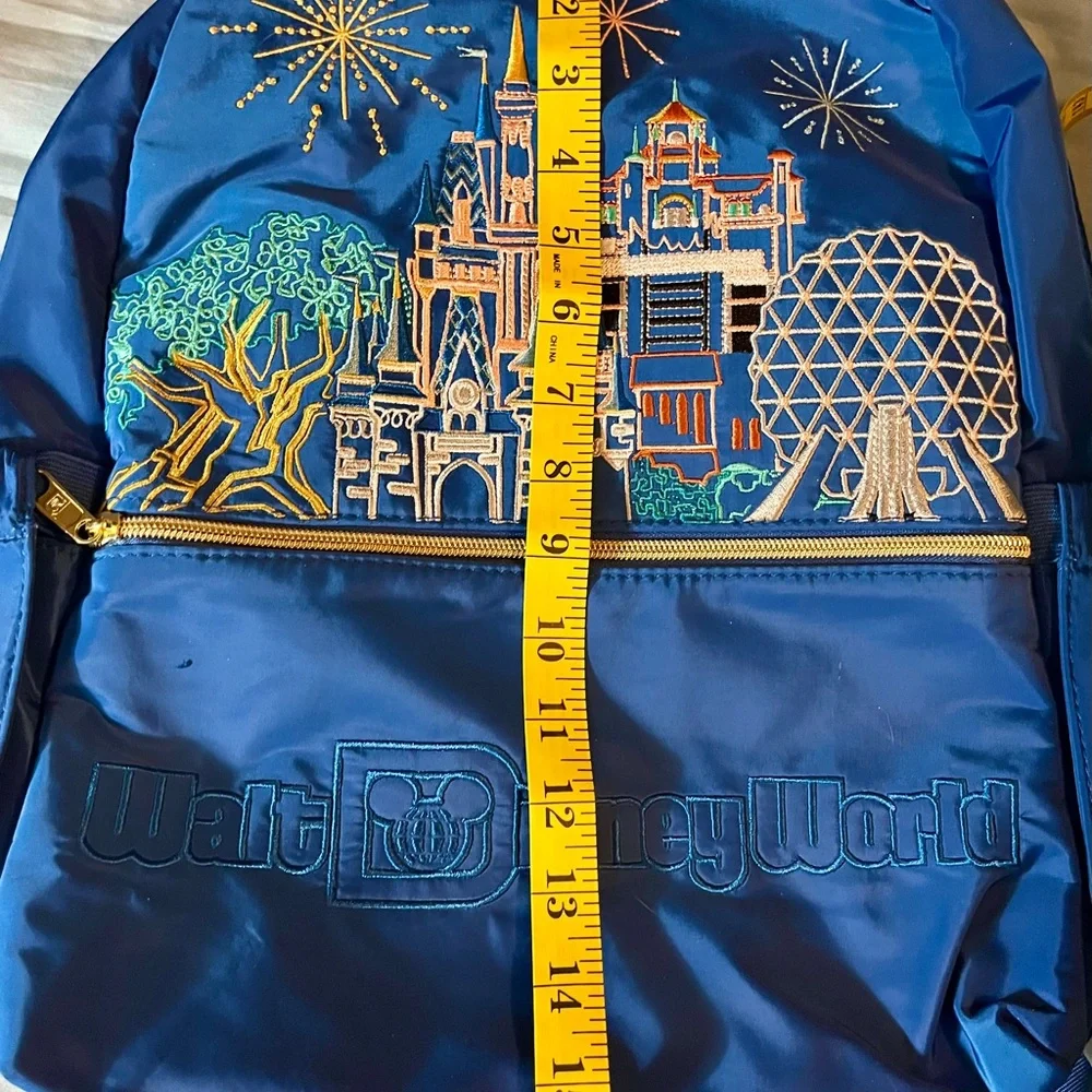 Walt Disney World Four Park Icons Blue Full Size Backpack New with tag